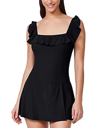 Profile by Gottex Tutti Frutti Square Neck Swim Dress