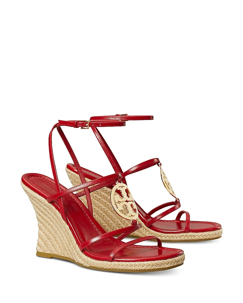 Tory Burch Women's Capri Miller Strappy Espadrille Wedge Sandals