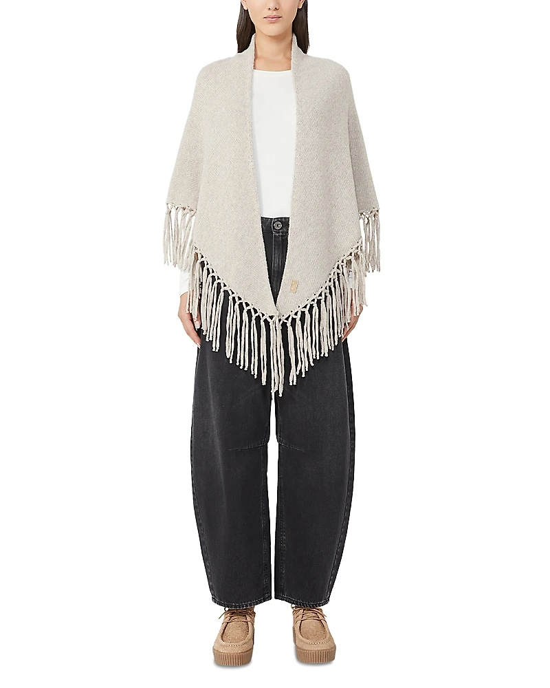 Weekend Max Mara Tornado Beige Wool Shawl