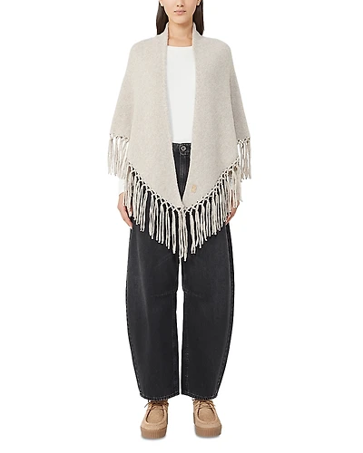 Weekend Max Mara Tornado Beige Wool Shawl