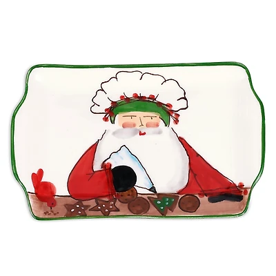 Vietri Old St. Nick 2025 Limited Edition Rectangular Plate