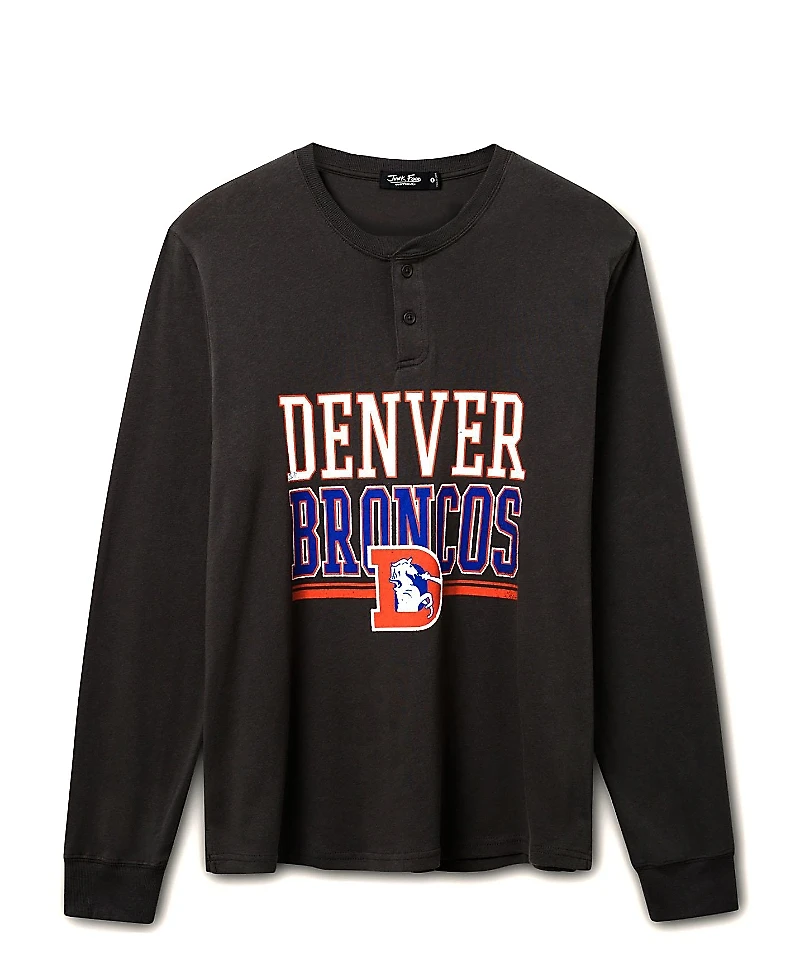 Junk Food Clothing Unisex Nfl Denver Broncos Long Sleeve Henley