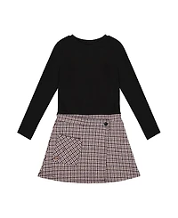 Deux par Girls' Bi-Material Dress - Big Kid