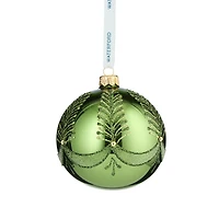 Waterford Holiday Heirlooms Green Bauble Ornament