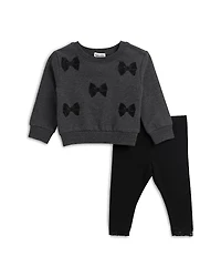 Splendid Girls' Lacy Bows Sweatshirt & Leggings Set