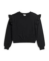 Splendid Girls' Supersoft Ruffled Sweatshirt - Big Kid