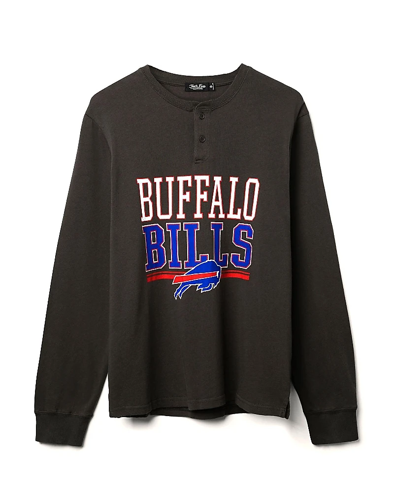 Junk Food Clothing Unisex Nfl Buffalo Bills Long Sleeve Henley