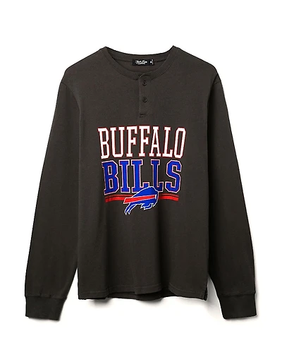 Junk Food Clothing Unisex Nfl Buffalo Bills Long Sleeve Henley
