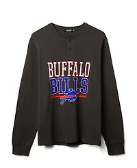 Junk Food Clothing Unisex Nfl Buffalo Bills Long Sleeve Henley