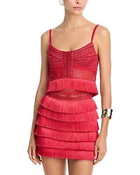 PatBO Radiant Fringe Top