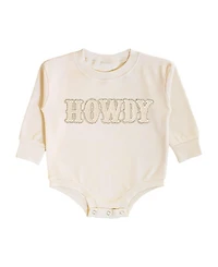 Sweet Wink Howdy Patch Long Sleeve Romper - Baby
