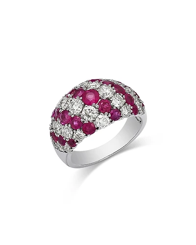 Bloomingdale's Ruby & Diamond Band Ring