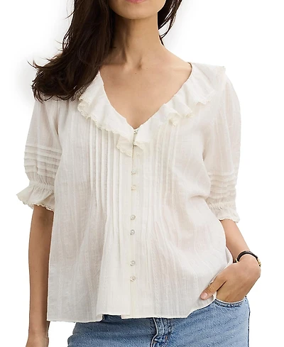 Hatch Collection The Lou Maternity/Nursing Friendly Blouse