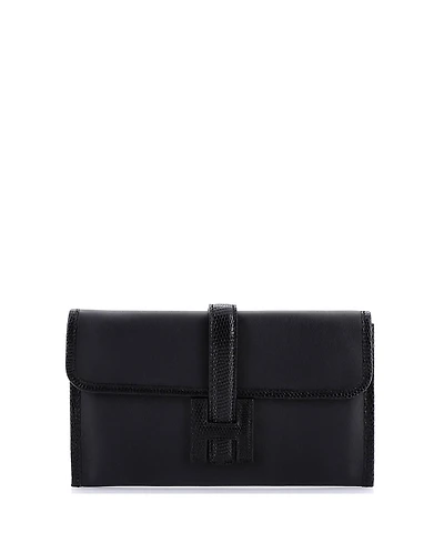 Pre-Owned Hermes Jige Duo Clutch Swift with Lizard