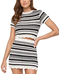 L*Space Caicos Cropped Swim Cover Up Sweater