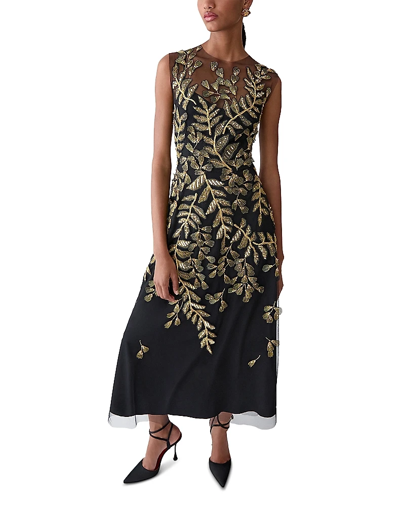 Carolina Herrera Embellished Sleeveless Dress