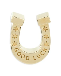Adina Reyter 9K Yellow Gold Good Luck Horseshoe Bead Pendant