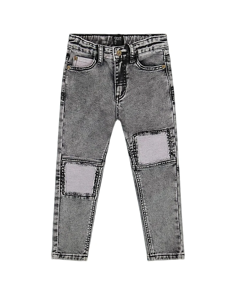 Deux par Boys' French Terry Pants with Contrasting Patch - Baby