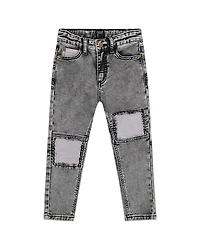 Deux par Boys' French Terry Pants with Contrasting Patch - Baby