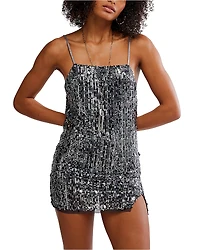 Free People Midnight Kiss Mini Slip Dress