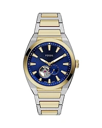 Fossil Everett Automatic Two-Tone Stainless Steel Watch, 42mm