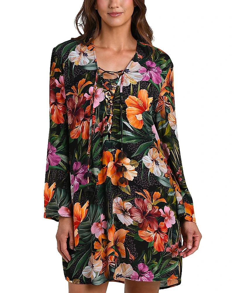 La Blanca Tropical Hideaway Tunic Swim Cover-Up