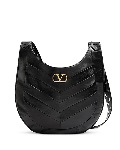 Valentino Garavani Hoboho Chevron VLogo Hobo Shoulder Bag
