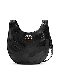 Valentino Garavani Hoboho Chevron VLogo Hobo Shoulder Bag