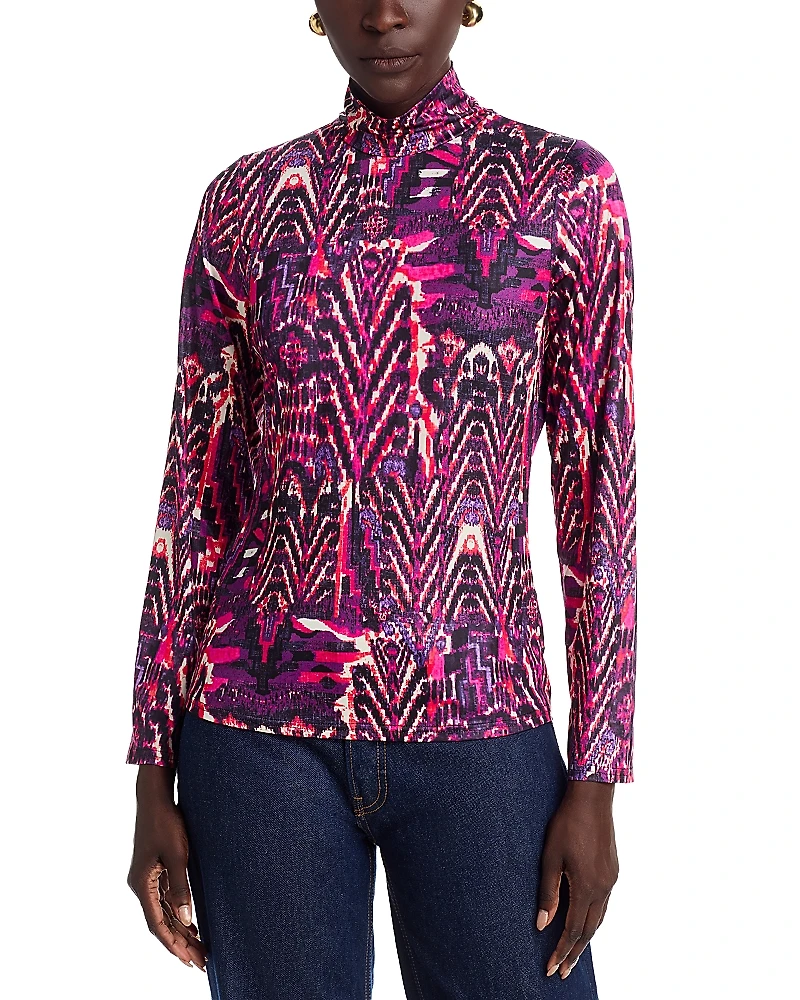 Area Stars Lee Mock Neck Jersey Top