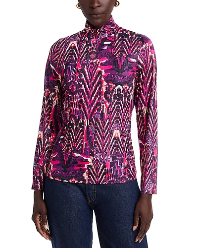 Area Stars Lee Mock Neck Jersey Top