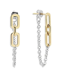 Shashi Kelly Link & Chain Front To Back Earrings