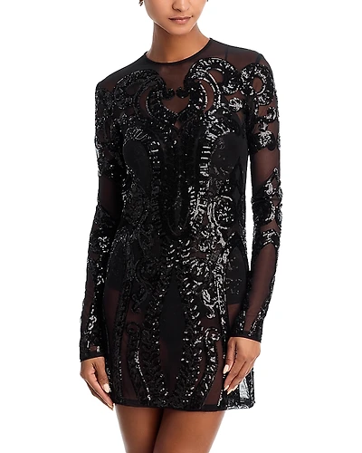 Norma Kamali Embellished Mini Dress