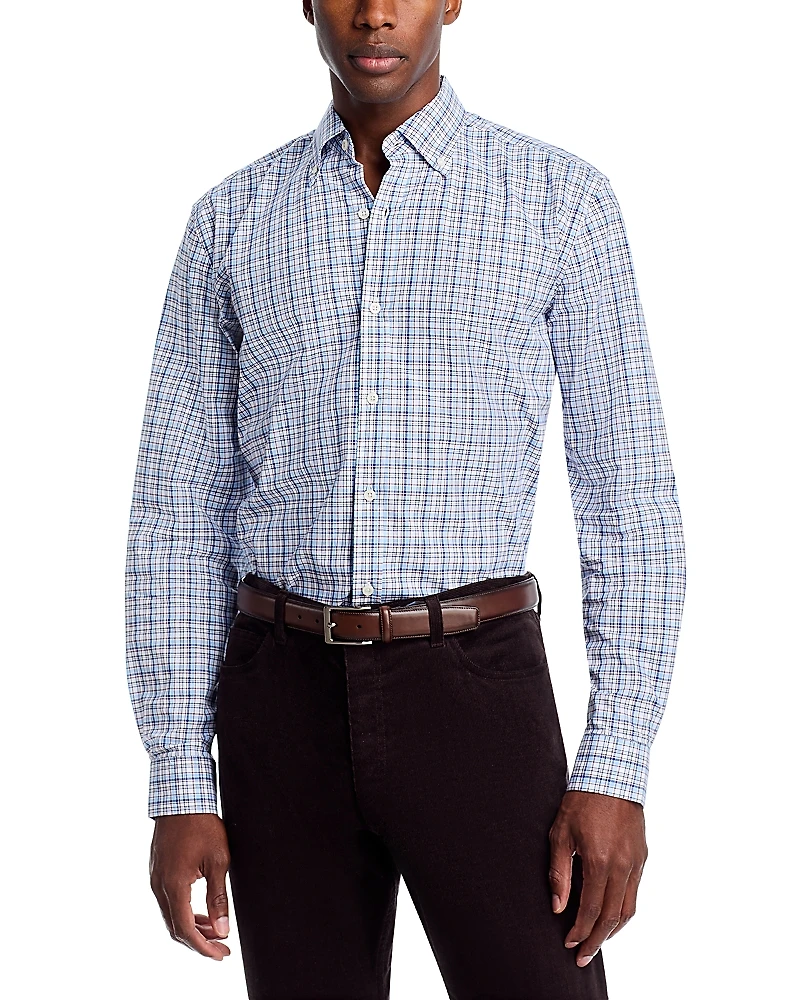 The Men's Store at Bloomingdale's Plaid Twill Button Down Shirt