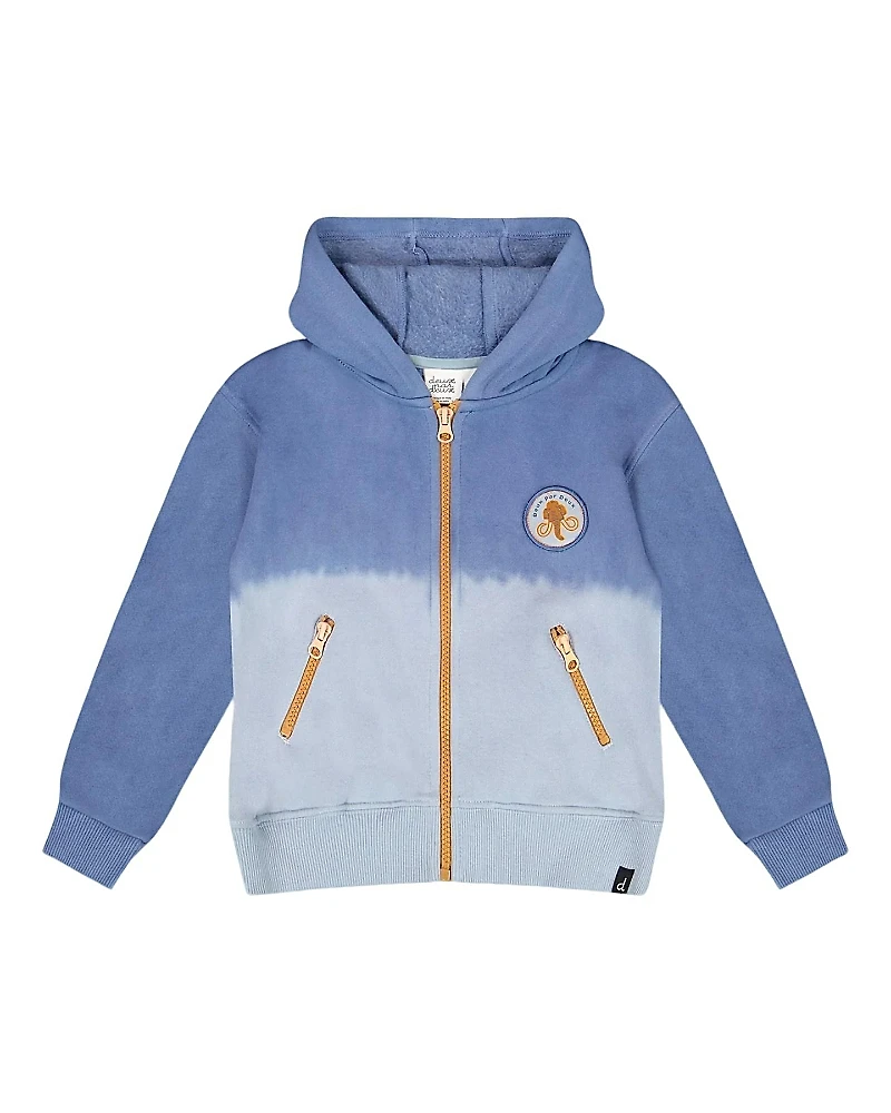 Deux par Boys' Full Zip Hooded Fleece Jacket - Little Kid, Big Kid