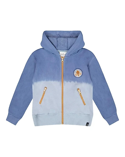 Deux par Boys' Full Zip Hooded Fleece Jacket - Little Kid, Big Kid