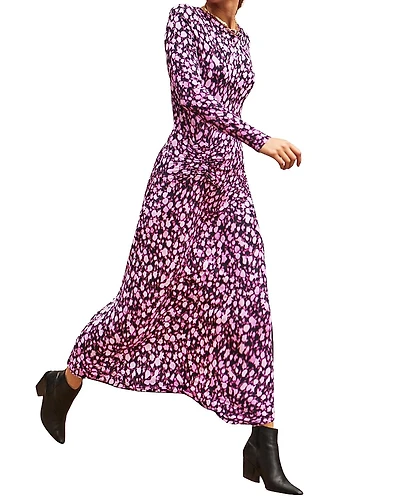 Ro & Zo Batik Print Gathered Waist Maxi Dress