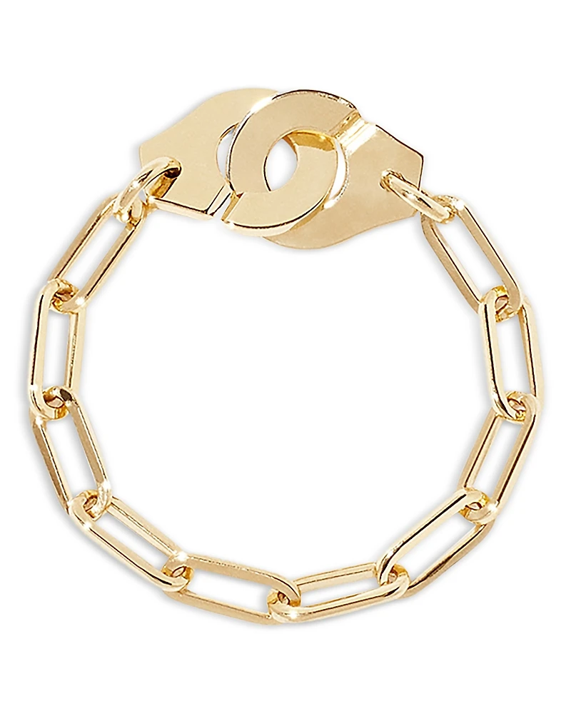 Dinh Van 18K Yellow Gold Menottes Dinh Van Handcuff Chain Ring