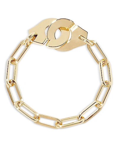 Dinh Van 18K Yellow Gold Menottes Dinh Van Handcuff Chain Ring