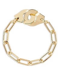Dinh Van 18K Yellow Gold Menottes Dinh Van Handcuff Chain Ring