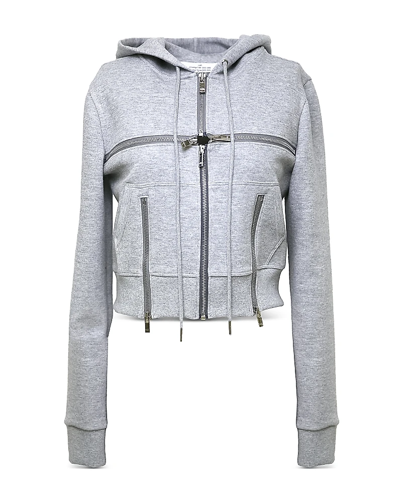rokh Broken Zip Up Hoodie