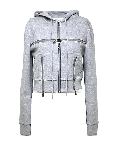 rokh Broken Zip Up Hoodie
