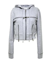 rokh Broken Zip Up Hoodie