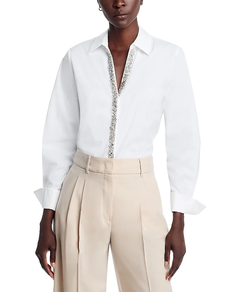 Kobi Halperin Merit Embellished Long Sleeve Shirt