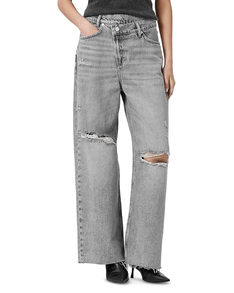 Allsaints Aki Crossover High Rise Jeans