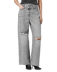 Allsaints Aki Crossover High Rise Jeans