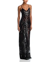 Norma Kamali Slip Gown with Bands