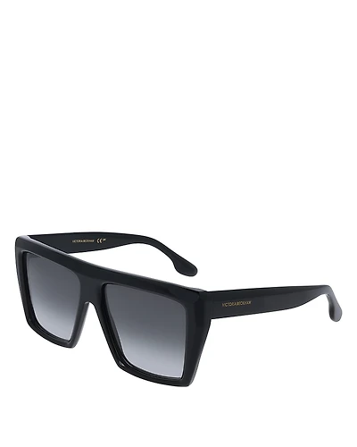 Victoria Beckham Classic Square Sunglasses, 56mm