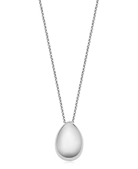 Oradina Sterling Silver Reflection Pendant Necklace