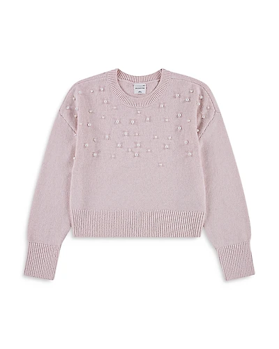 abercrombie kids Girls' Sparkle Crewneck Sweater - Little Kid, Big Kid