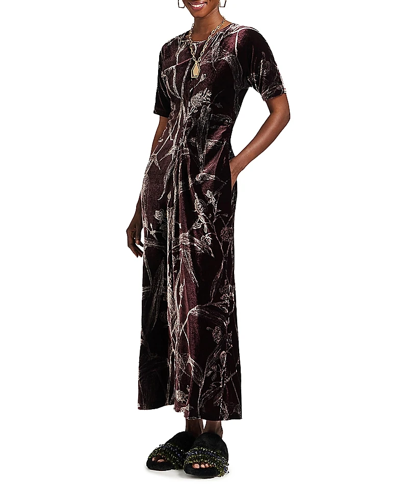 La Doublej Angelica Dress Bamboo Burgundy